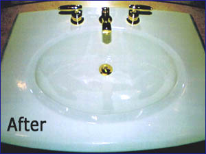 After bathtub refinishing, restoration